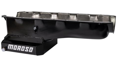 Moroso Chevrolet Big Block Mark IV Kicked Out Wet Sump 6qt 8in Steel Oil Pan