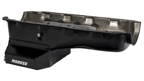 Moroso Chevrolet Big Block Mark IV/GM A Body Road Race Baffled Wet Sump 6.5qt 8in Steel Oil Pan