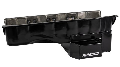 Moroso Chevrolet Big Block Gen 5/6/GM A Body Road Race Baffled Wet Sump 6.5qt 8in Steel Oil Pan