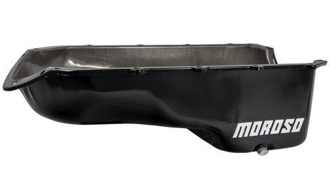 Moroso Pontiac V-8 Stock (301-455) Wet Sump 7-1/8in Steel Oil Pan