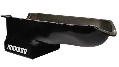Moroso Pontiac V-8 (301-455) Deep Wet Sump 7qt 8.5in Steel Oil Pan