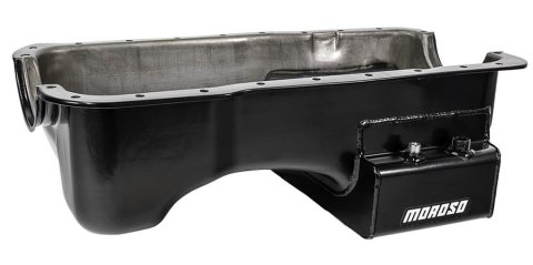 Moroso Ford 289-302 (w/Rear Sump) Kicked Out Wet Sump 7qt 7.5in Steel Oil Pan