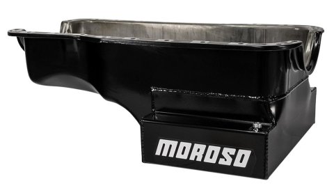 Moroso Ford 351W (w/Front Sump) Kicked Out Wet Sump 7qt 8in Steel Oil Pan