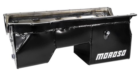 Moroso Ford 351C/351M/400 (w/Rear Sump) Wet Sump 8qt 9in Steel Oil Pan