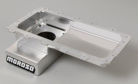 Moroso Ford 5.4 Lightning (w/Rear Sump) Drag Race Baffled Wet Sump 7qt 6.5in Aluminum Oil Pan