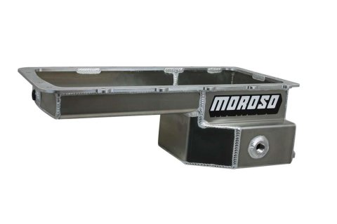 Moroso Ford 5.0 Coyote/Fox Swap (w/Rear Sump) Drag Race Baffled Wet Sump 7.5qt 6-5/8in Alum. Oil Pan