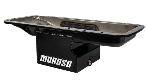 Moroso Mopar 361-440 (w/Center Sump) Deep Wet Sump 7qt 7in Steel Oil Pan