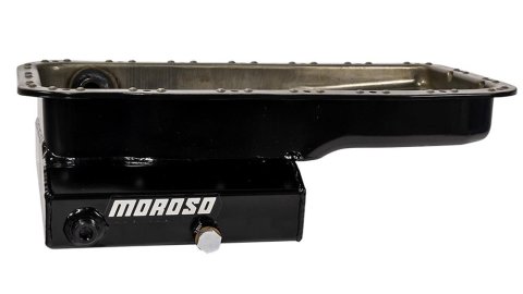 Moroso Acura/Honda 1.6L B16A3 Road Race Baffled Wet Sump 5.5qt 6in Steel Oil Pan