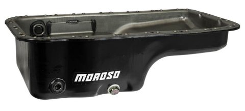 Moroso Acura/Honda 1.6L B16A3 Stock (w/Oil Drainbacks) Wet Sump 4qt 6in Steel Oil Pan