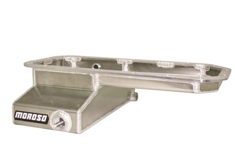 Moroso Toyota 2RZFE/3RZFE Kicked Out w/-16An Pick Up Wet Sump 5qt 5.5in Aluminum Oil Pan