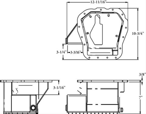 Moroso Subaru EJ20/EJ22/EJ25 Road Race Baffled Wet Sump 5qt .125in Thick Aluminum Oil Pan