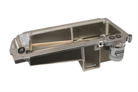 Moroso GM LT/16-Up COPO Camaro (w/Rear Sump) Drag Race Baffled Wet Sump 7qt 7.5in Aluminum Oil Pan