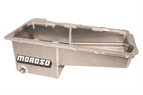 Moroso GM LS/16-Up COPO Camaro (w/Rear Sump & -16An Pick Up) Wet Sump 7qt 7.5in Aluminum Oil Pan