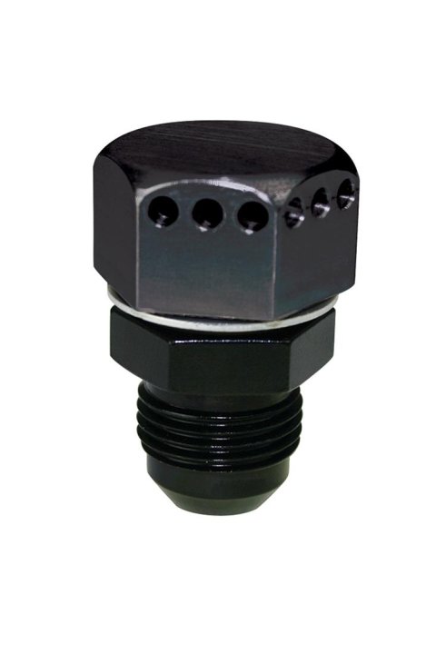 Moroso Positive Seal Vented Fitting -8An Male - Aluminum - Single