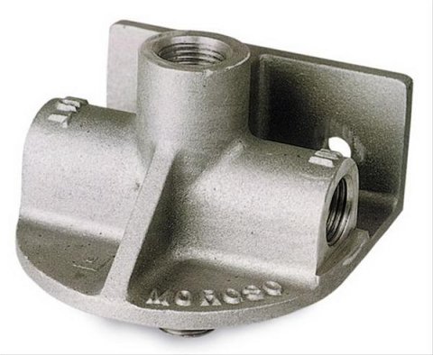 Moroso Ford/Chrysler V8 Oil Filter Adapter - Remote Mount - 3/4in-16 Thread