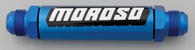Moroso Oil Filter - In Line Screened -12An - Aluminum