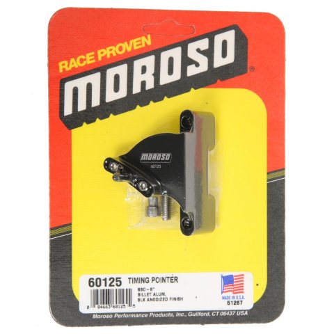 Moroso Chevrolet Small Block Timing Pointer - 8in - Aluminum