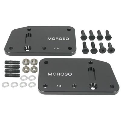 Moroso GM LS-1 Motor Mount Adapter Plate w/Hardware - Steel - 2 Pack