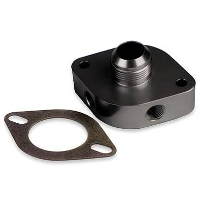 Moroso Chevrolet Big Block/Small Block Bolt-On Water Outlet Filler Neck -16An Fitting - Aluminum