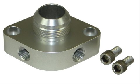 Moroso Chevrolet Big Block/Small Block Water Outlet Filler Neck -20An w/O-Ring & Two 3/8in NPT Ports