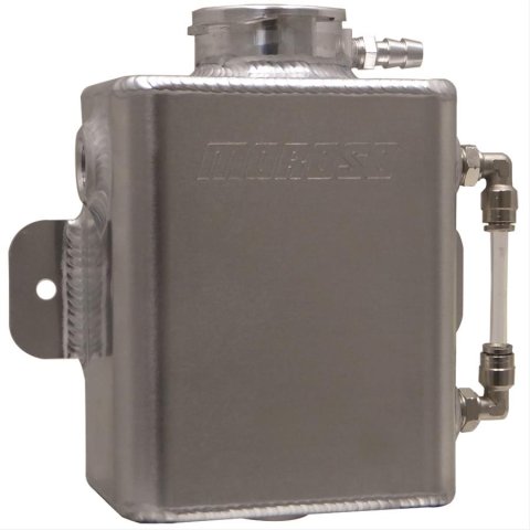 Moroso Universal Coolant Expansion Tank (w/Sight Tube) - Billet Filler Neck - 1.25qt