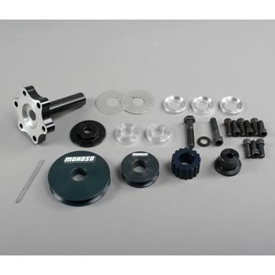Moroso Chevrolet Small Block (Long) Dry Sump & Vacuum Pump Drive Kit - Flange Style w/Pulleys