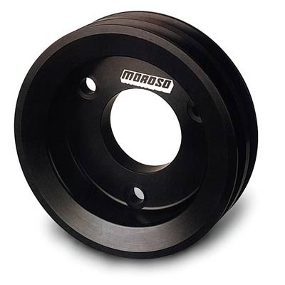 Moroso Chevrolet Big Block (w/Short Pump) Crankshaft Pulley - Double Groove - Billet Aluminum