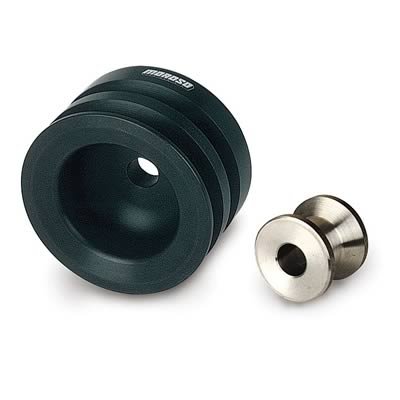 Moroso Ford 351-400 Cleveland/Boss 302 (4 Bolt) Crankshaft Pulley - Double Groove - Billet Aluminum