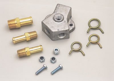 Moroso Universal Fuel Block Kit - 1/2in Hose Inlet w/Two 3/8in Hose Outlets