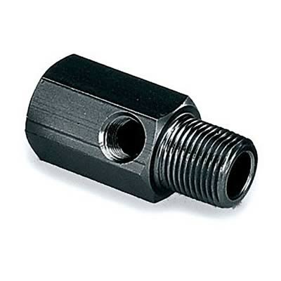 Moroso Fuel Pressure Gauge Fitting - 3/8in NPT Female to 3/8in NPT Male