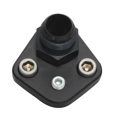 Moroso Chevrolet Big Block/Chrysler 273-440/Ford Fuel Pump Block-Off Plate w/Fitting - Billet Alum