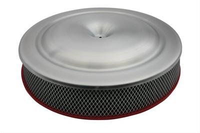 Moroso Low Profile Racing Air Cleaner - 16in x 4in Filter - Aluminum - 4500 Dominator/King Demon
