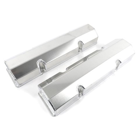 Moroso Chevrolet Small Block (Including 18 Degree Heads) Valve Cover - No Logo - Aluminum - Pair