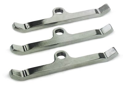 Moroso Ford Valve Cover Hold Downs - Steel - Chrome Plated - Set of 4