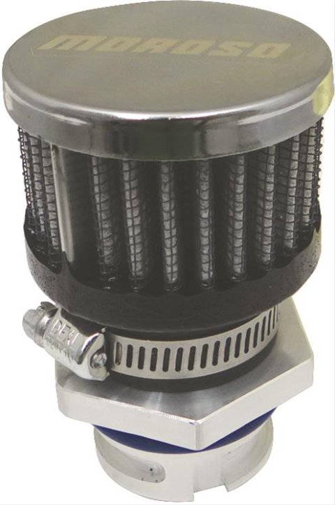Moroso GM LS Valve Cover Breather Kit - OEM - Double Tab Oil Fill Hole