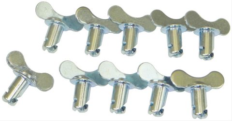 Moroso Quick Fastener - Butterfly Head - 5/16in x .450in - Steel - 10 Pack