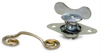 Moroso Quick Fastener - Self Ejecting - Butterfly Head - 5/16in x 650in - Steel - 10 Pack