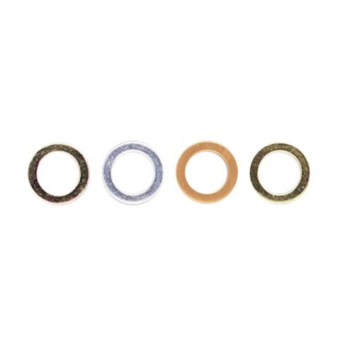 Moroso Spark Plug Indexing Washers - 14mm - Flat Seat - .040in/.050in/.064in - 10 in Each Size
