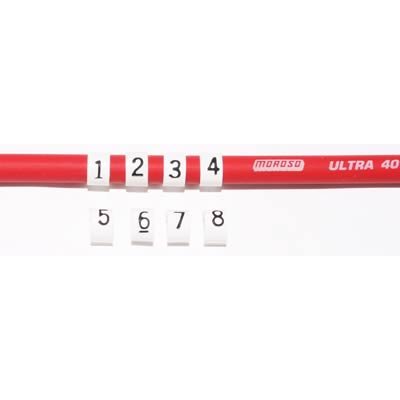 Moroso Spark Plug Wire Markers - Clip On - 8mm - 8 Pack