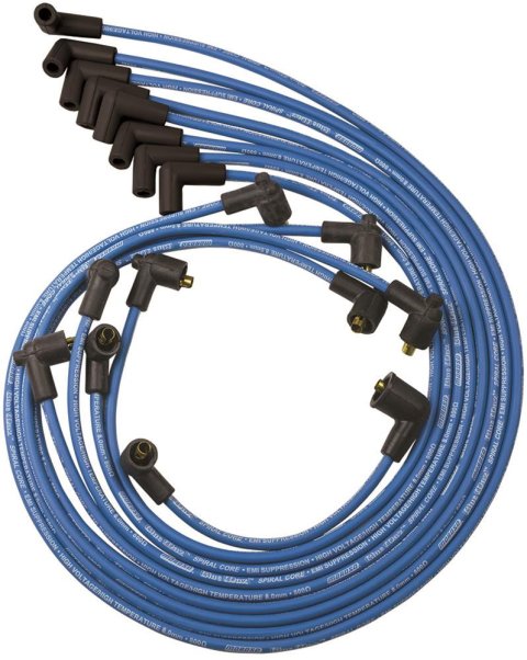 Moroso Custom Ignition Wire Set - Blue Max - Spiral Core