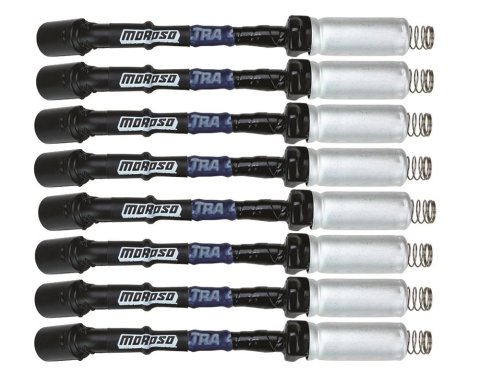 Moroso GM LS Ignition Wire Set - Ultra 40 - Sleeved - 8in - Blue