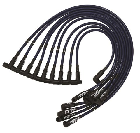 Moroso Chevrolet Small Block (Sprint Car) Ignition Wire Set - Ultra 40 - Unsleeved - HEI - Blue