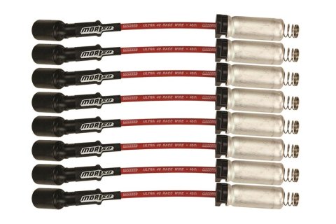 Moroso GM LS Ignition Wire Set - Ultra 40 - Unsleeved - Coil-On - 9.75in Wire - Red