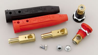 Moroso Quick-Disconnect Flush Mount Battery Cable Connectors - 1 Black - 1 Red