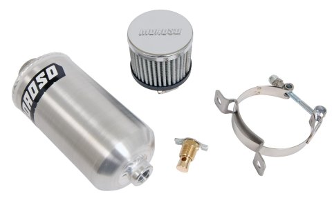 Moroso Breather Tank/Catch Can -6An Male Fitting - Aluminum