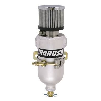 Moroso Breather Tank/Catch Can - Two 3/8 NPT Female Fittings - Aluminum