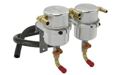 Moroso 06-07 Subaru WRX/04-07 WRX/STi Air/Oil Separator Catch Can - Billet Aluminum
