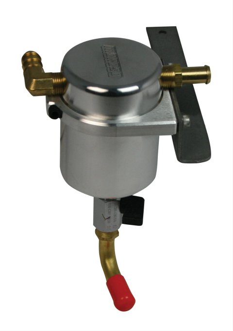 Moroso 87-93 Ford Mustang 5.0L Air/Oil Separator Catch Can - Billet Aluminum