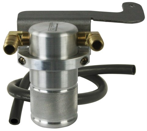 Moroso 07-14 Toyota Tundra Air/Oil Separator Catch Can - Small Body - Billet Aluminum