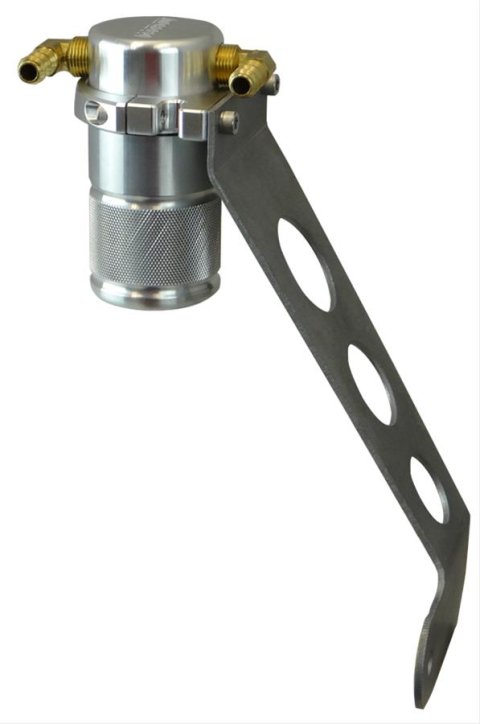 Moroso 05-13 Chevrolet Corvette/06-13 ZO6 Air/Oil Separator Catch Can - Small Body - Billet Aluminum